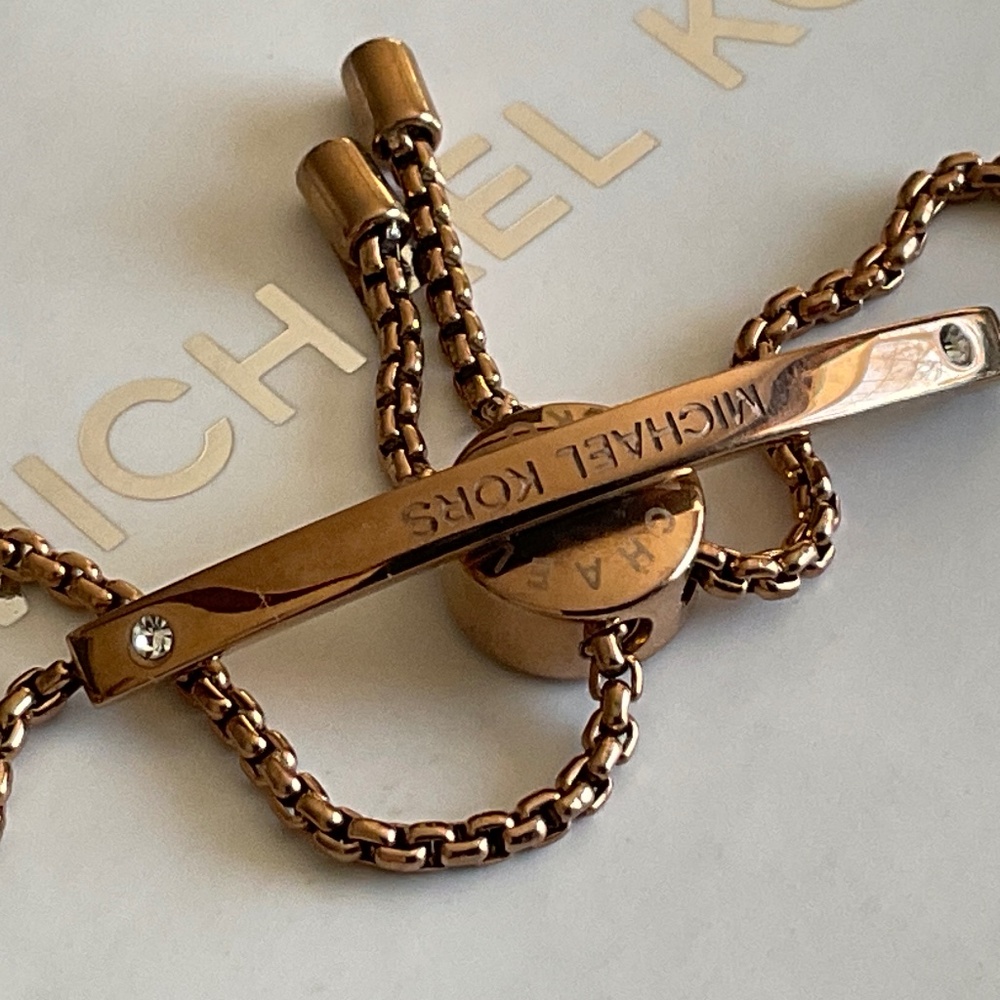 Michael Kors Gold Bracelet with Crystal Accents